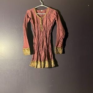 Dark Purple Indian Dress